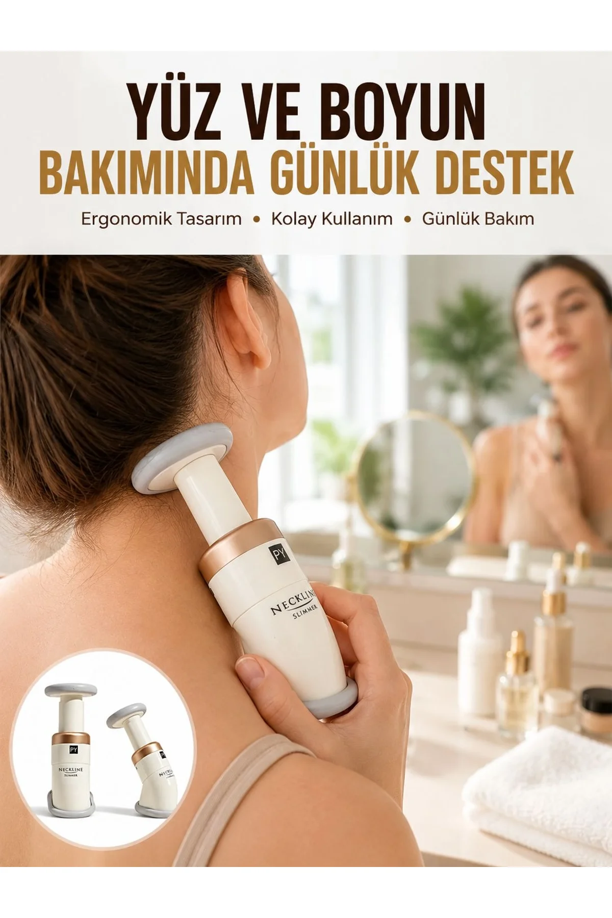 Gıdı Giderici Çene Altı Ve Boyun Egzersiz Masaj Aleti Yeni Nesil