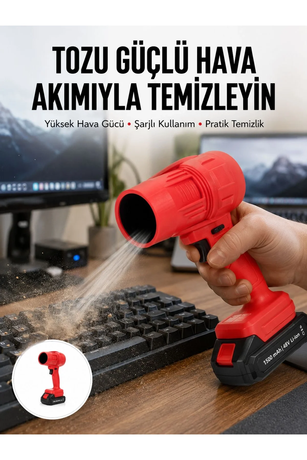 Güçlü Motorlu Elektrikli Toz Alma Ve Temizleme Aleti Yeni Nesil
