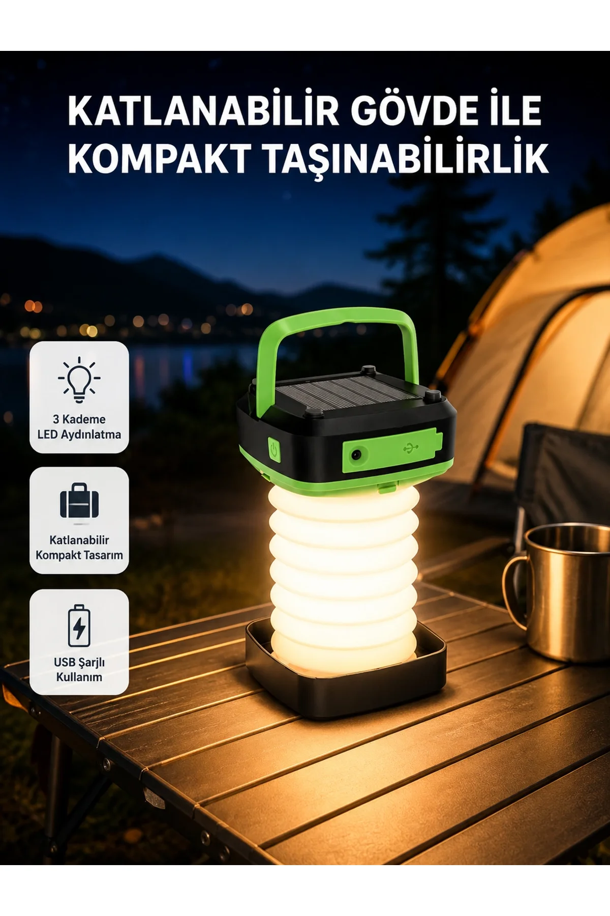 Akıllı Dokunmatik Led Masa Lambası – 3 Kademeli Parlaklık Ayarı, Göz Dostu Ve Şarjlı Tasarım