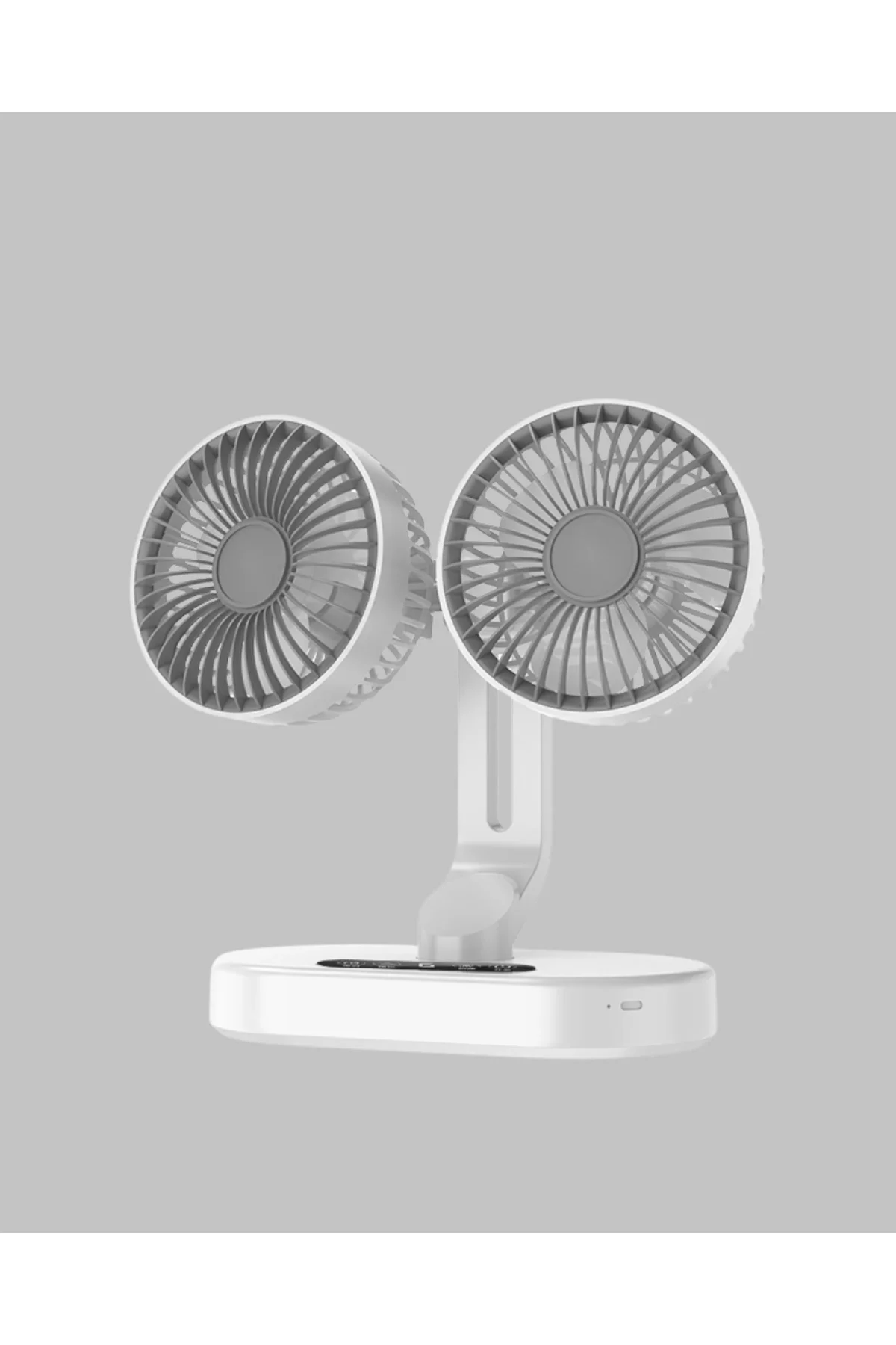 Kablosuz Usb Şarjlı 720° Döner Masaüstü Fan – Çift Taraflı Serinlik Ve Gece Lambası - Just Cheap Store Görsel 5