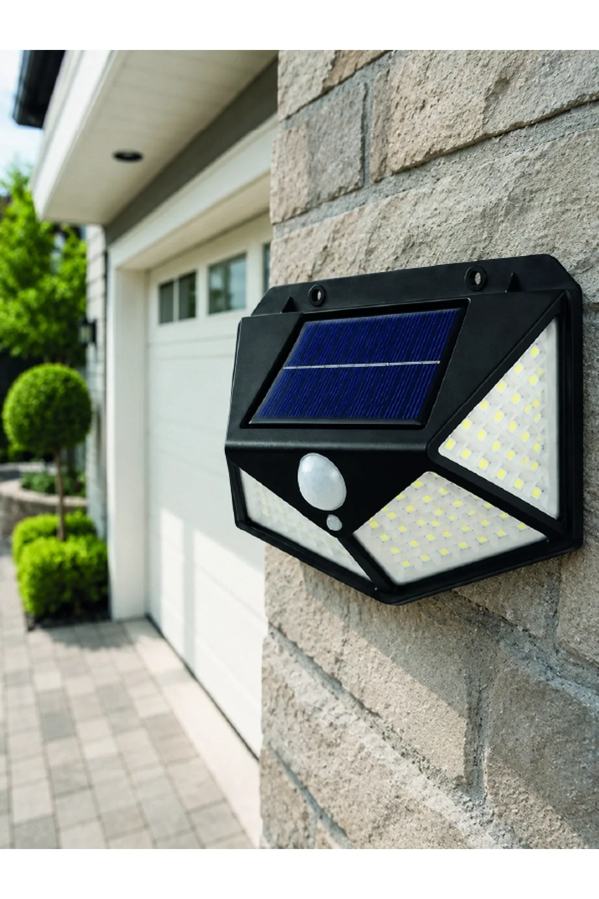 Sensörlü Solar Bahçe Lambası Geniş Açılı Led Aydınlatmalı Balkon Garaj Ve Bahçe Işığı - Just Cheap Store Görsel 5