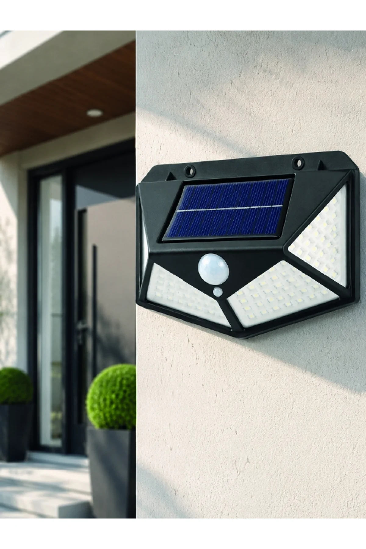Sensörlü Solar Bahçe Lambası Geniş Açılı Led Aydınlatmalı Balkon Garaj Ve Bahçe Işığı - Just Cheap Store Görsel 4