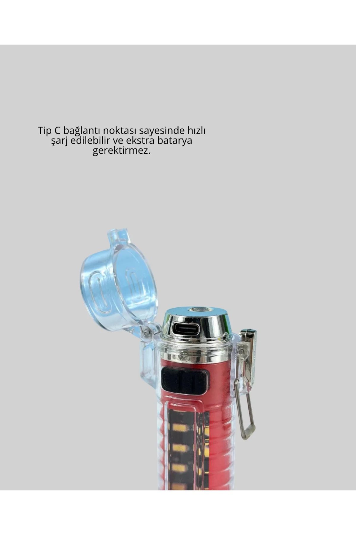 Rüzgar Geçirmez Elektrikli Çakmak Hayatta Kalma Tasarımlı - Just Cheap Store Görsel 3