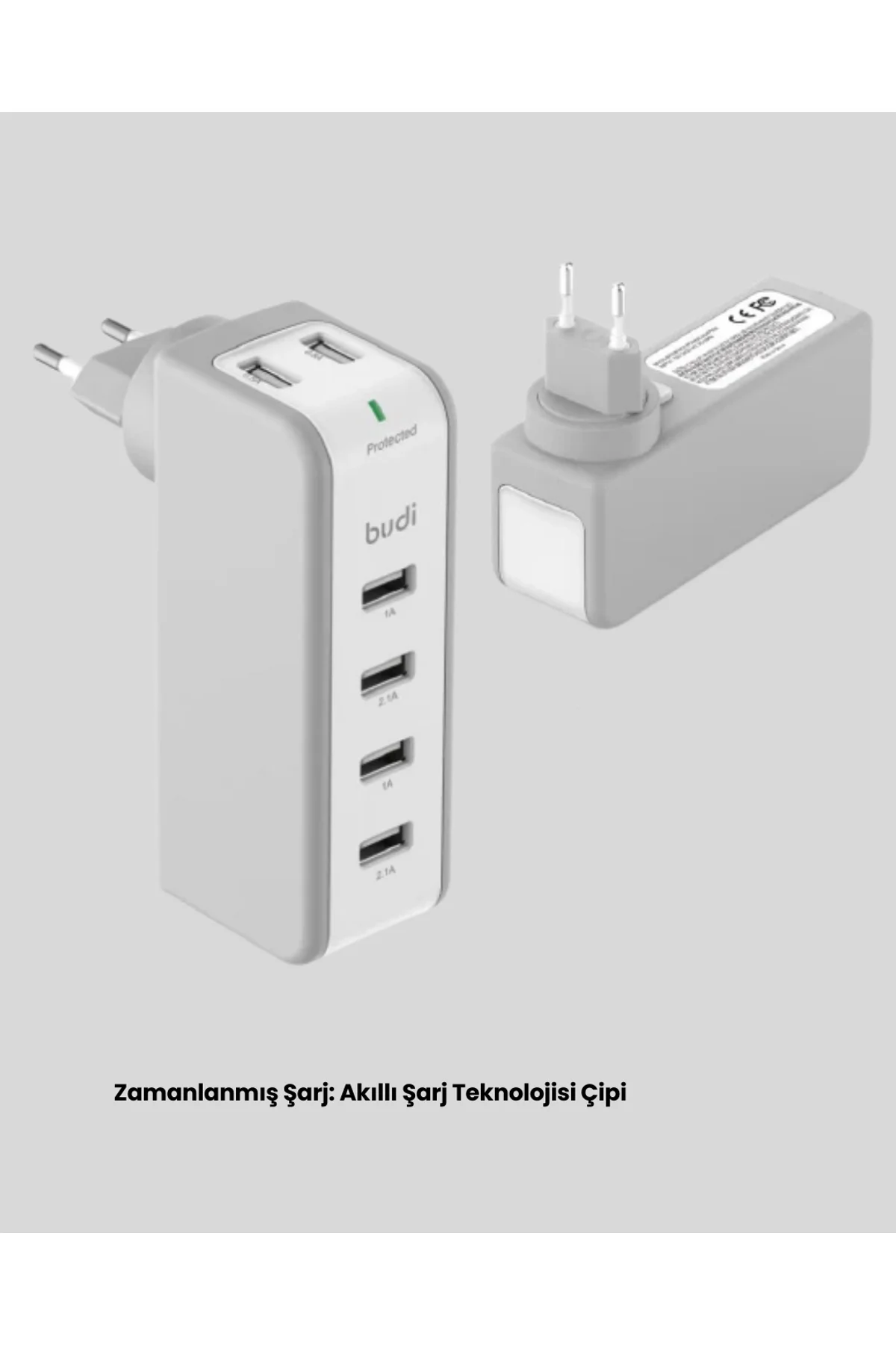 Zaman Kontrollü Şarj Cihazı 30w Hızlı Şarj Ve Çoklu Usb Çıkışı Yeni Nesil - Just Cheap Store Görsel 5