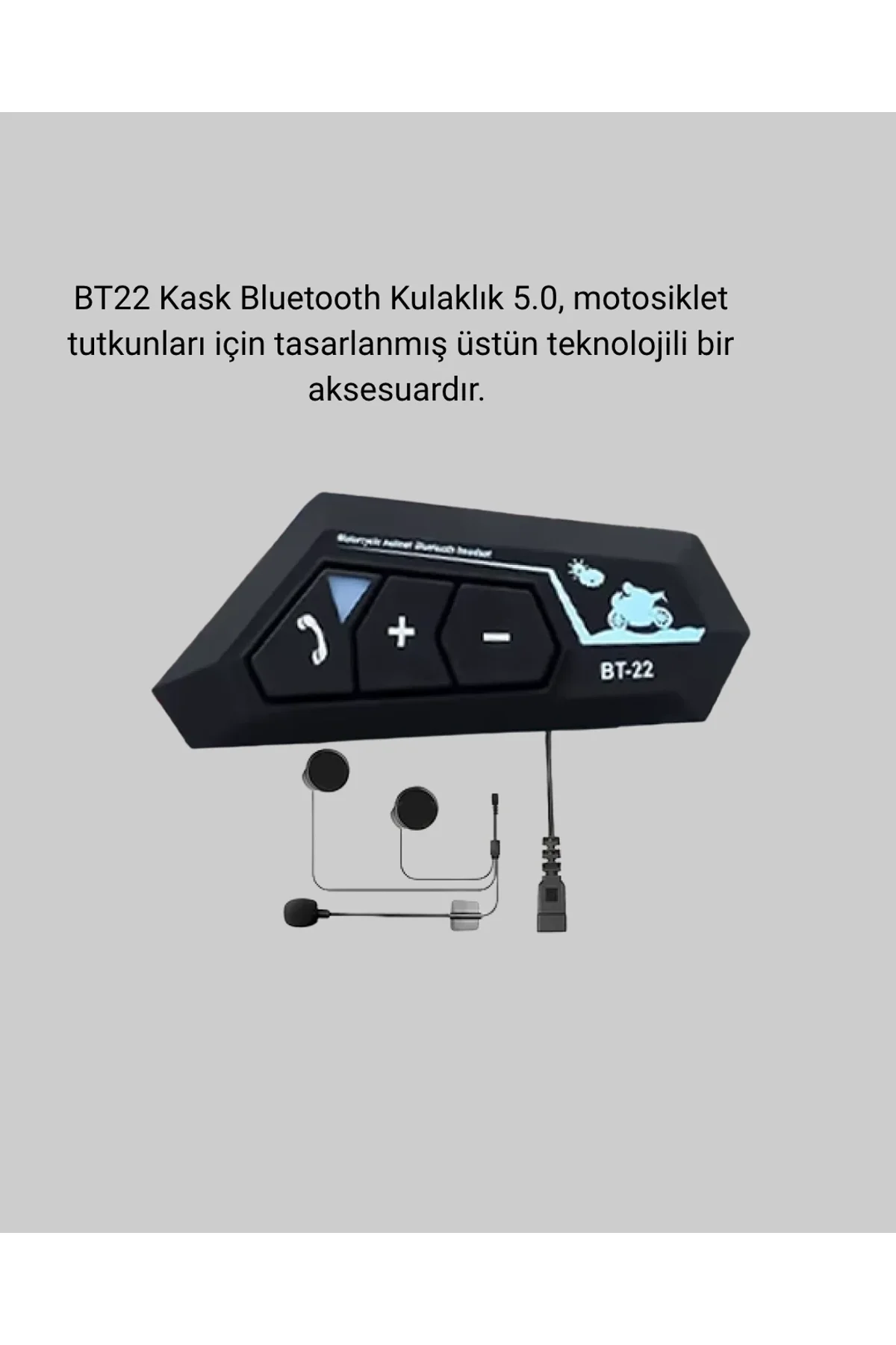 Bt22 Kask İçi Bluetooth Kulaklık Hızlı Eşleşme Ve Gürültü Önleyici Mikrofon Yeni Nesil - Just Cheap Store Görsel 4