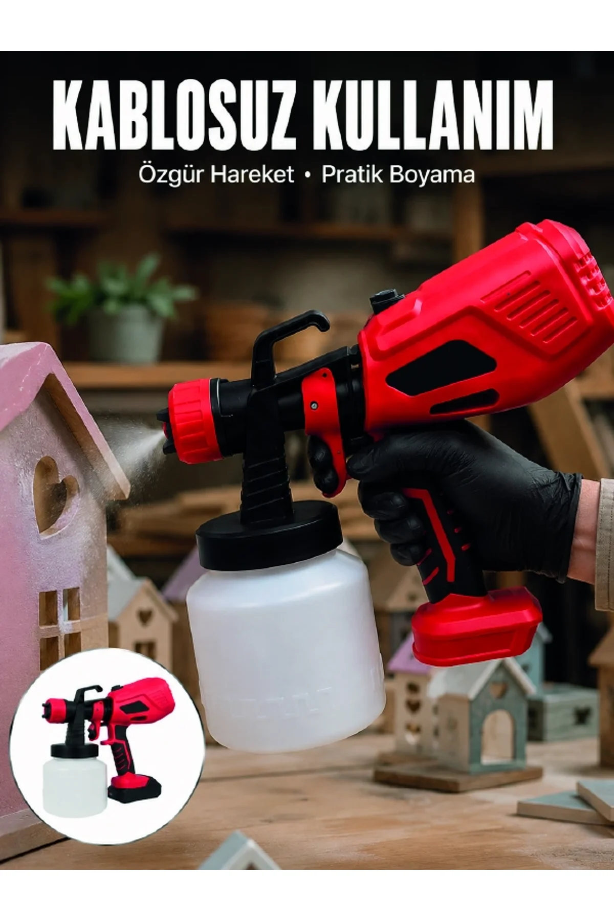 21v Güçlü Motor İle Profesyonel Boyama Performansı