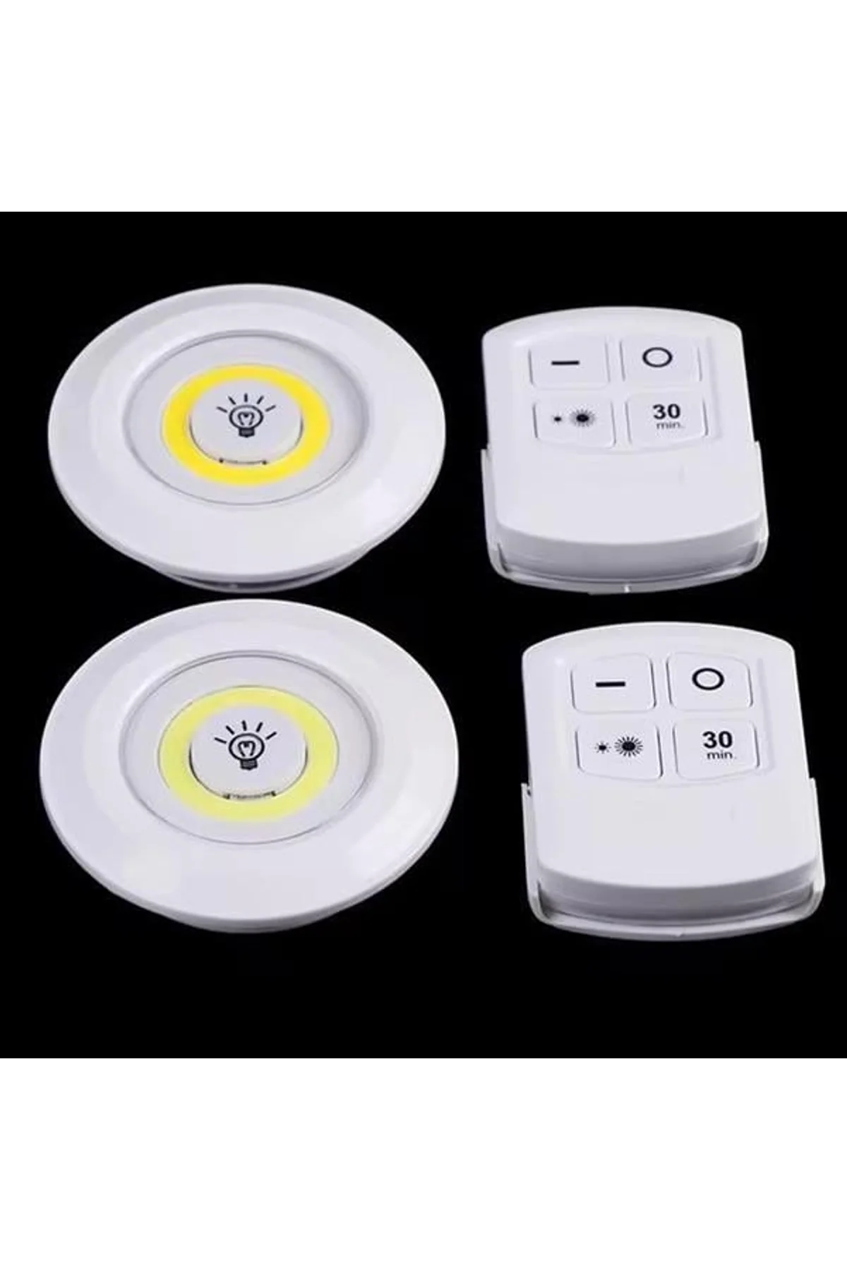 Led Lamba 3'lü Uzaktan Kumandalı Yapışkanlı Beyaz Işık (kopya) - Just Cheap Store Görsel 5