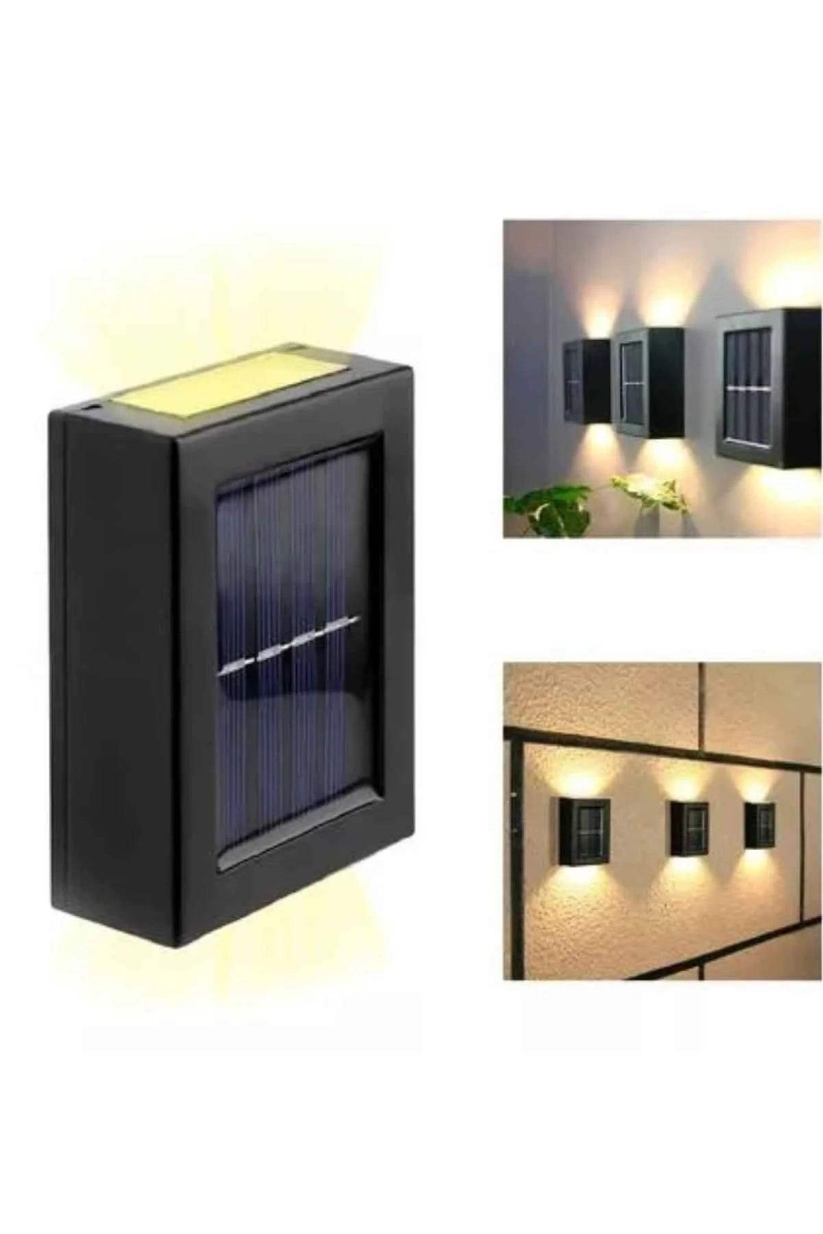 Solar Güneş Enerjili Çift Taraflı Duvar Lambası Çift Taraflı Duvar Lamba Güneş Enerjili Yeni Nesil - Just Cheap Store Görsel 5
