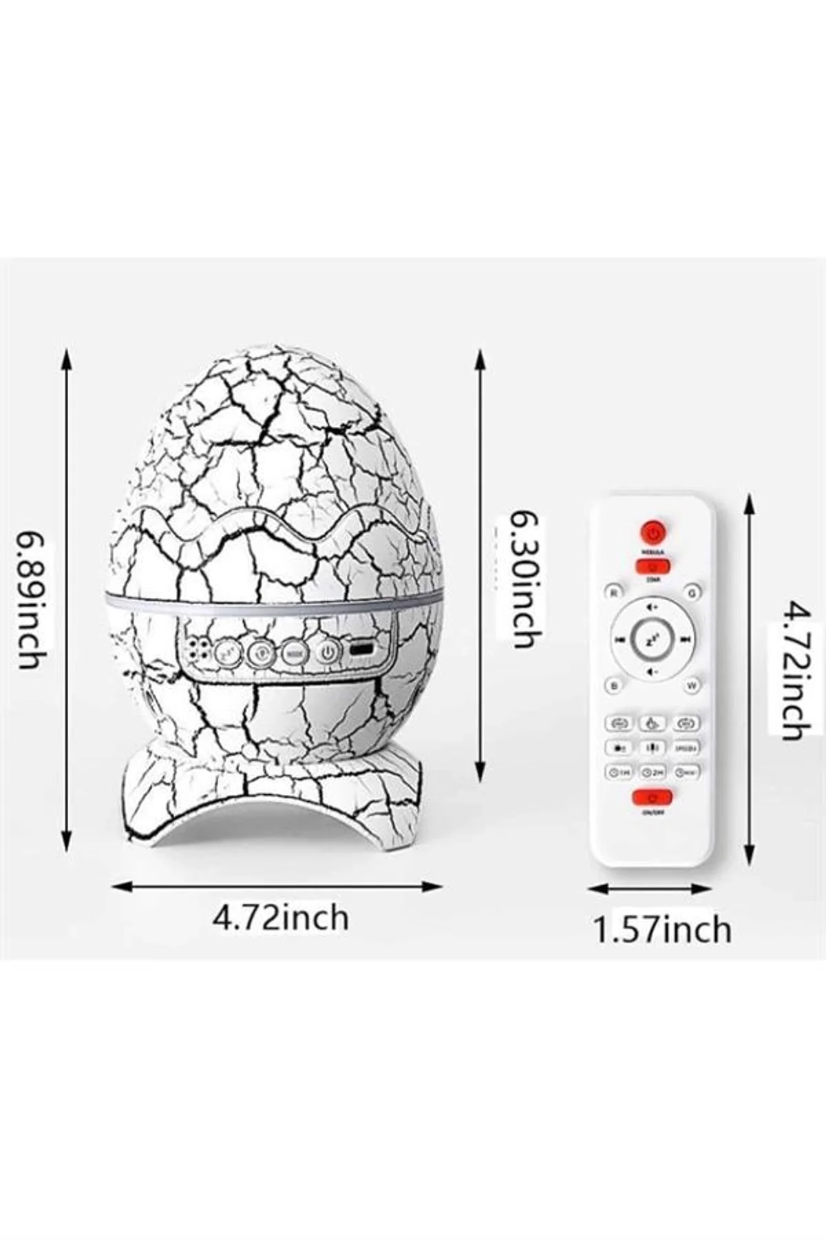 Yumurta Şeklinde Su Dalgalı Bluetooth Speaker Lamba Renkli Şarjlı Yeni Nesil - Just Cheap Store Görsel 3