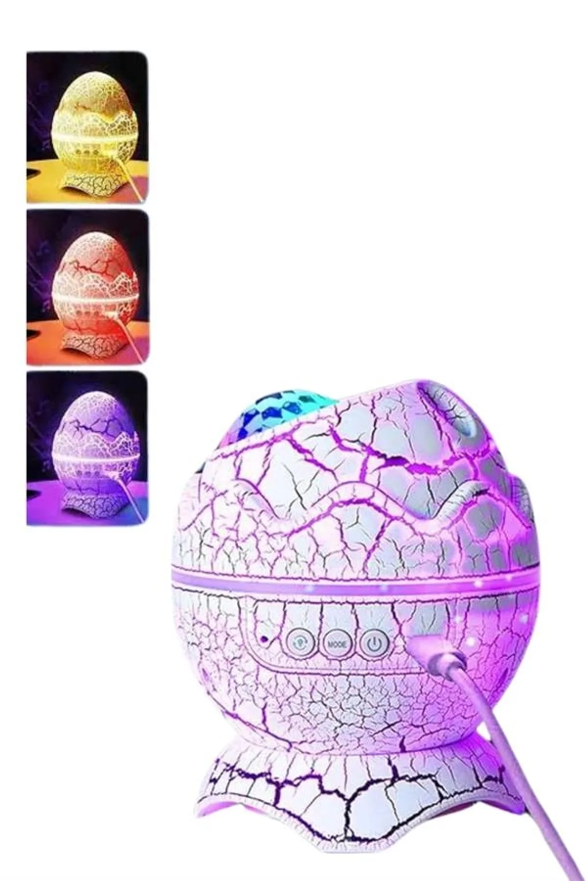 Yumurta Şeklinde Su Dalgalı Bluetooth Speaker Lamba Renkli Şarjlı Yeni Nesil - Just Cheap Store Görsel 5