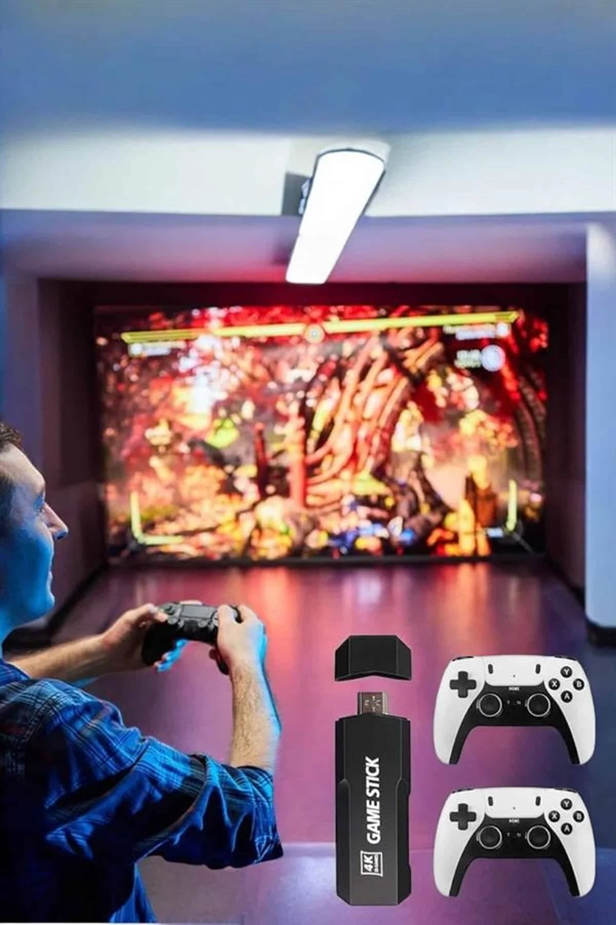 Joystick Çift Kollu Oyun Kolu Retro Oyun Yüksek Çözünürlüklü 3d Game Yeni Nesil - Just Cheap Store Görsel 5