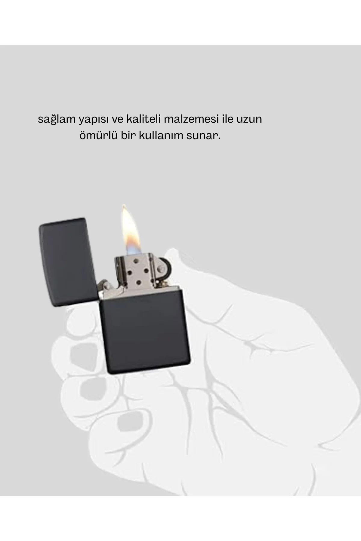 Tasarım Metal Çakmak Minimal Mat Yüzeyli Ve Şık Görünümlü - Just Cheap Store Görsel 2