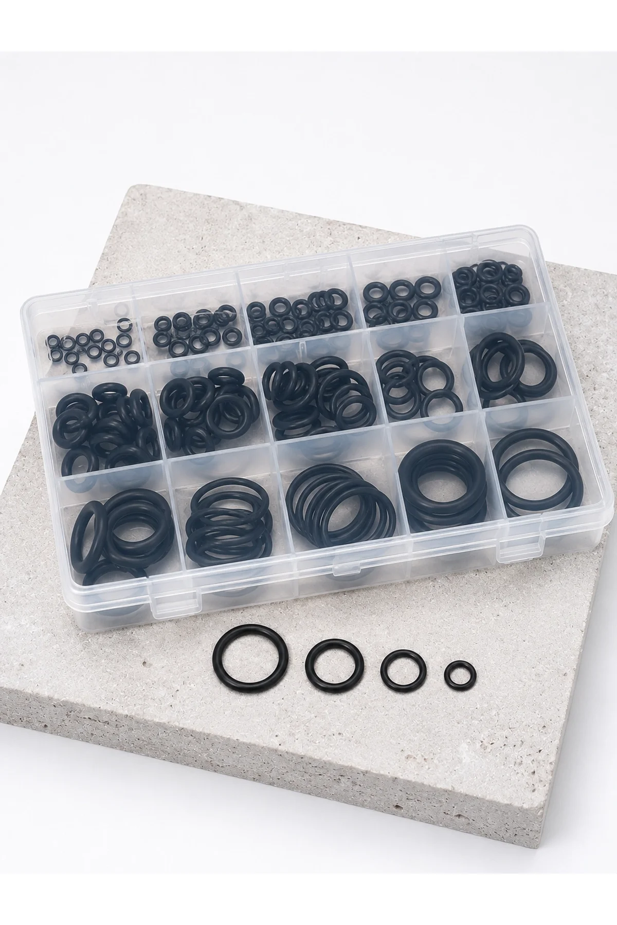 18 Ölçü O-ring Conta Seti Otomotiv, Tesisat Ve Hidrolik İçin Kauçuk Conta Kiti - Just Cheap Store Görsel 2
