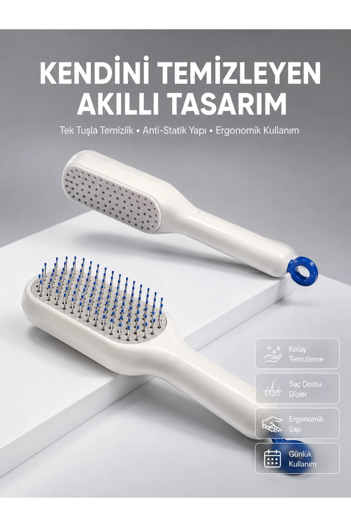 Kolay Temizlenen Fırçası Evcil Hayvanlara Özel Tüy Temizleme