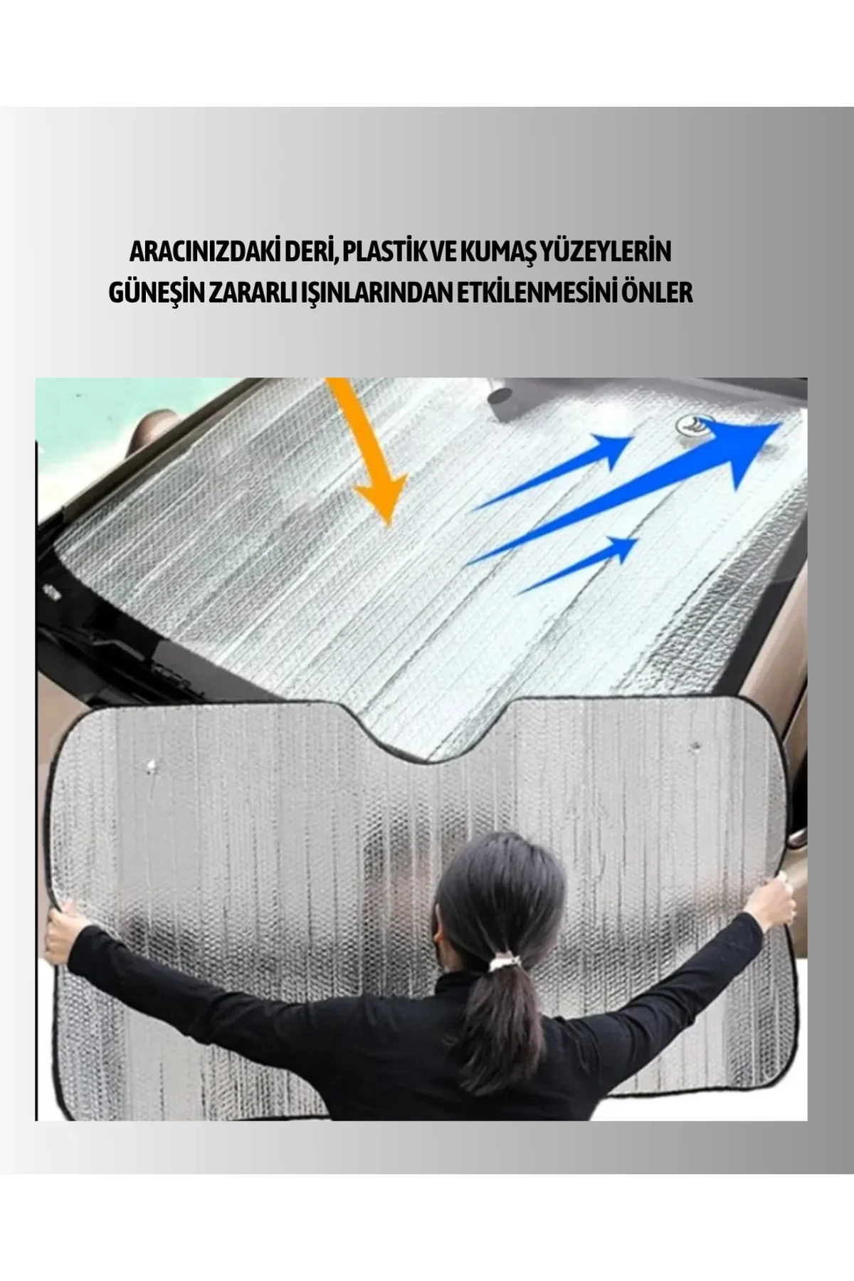 Sünger İzolasyonlu Katlanabilir Güneşlik - Just Cheap Store Görsel 3