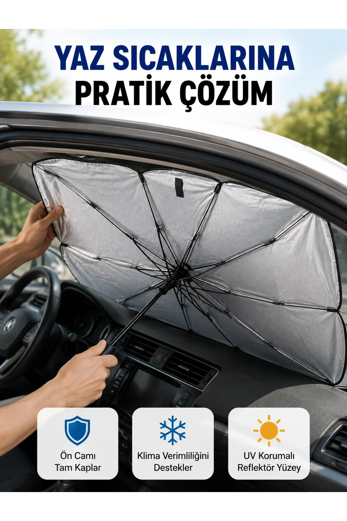 Katlanabilir Oto Güneşlik – Uv Koruma Ve Isı Yalıtımı Yeni Nesil