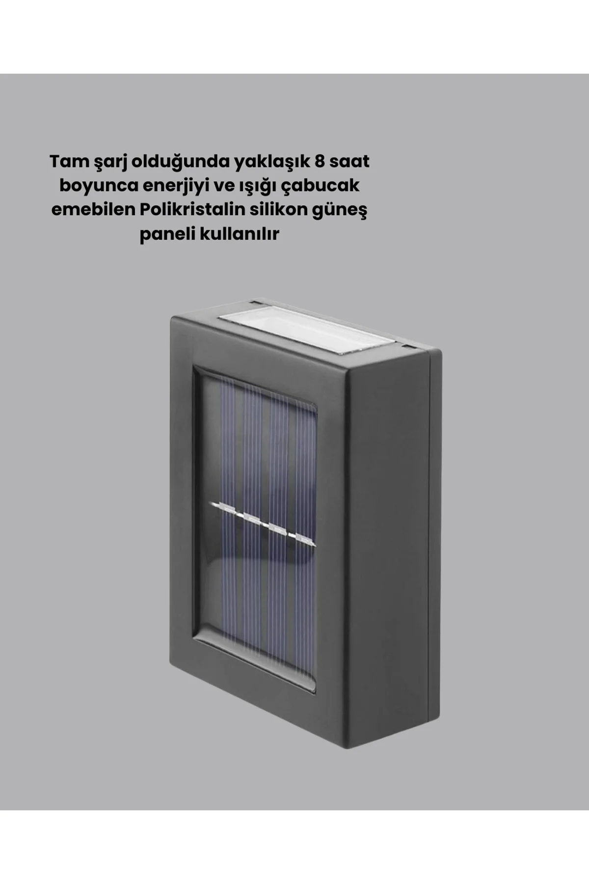 Güneş Enerjili Su Geçirmez Led Duvar Lambası Yeni Nesil - Just Cheap Store Görsel 3