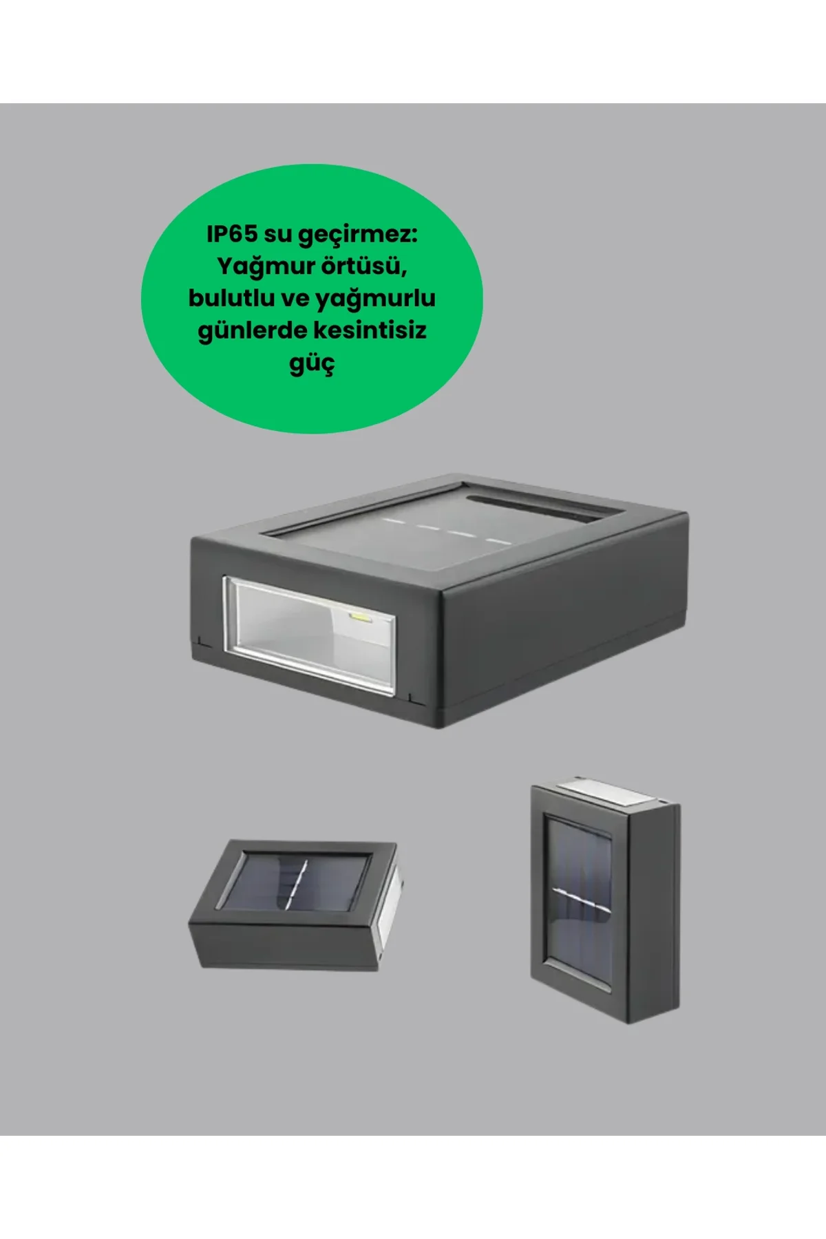 Güneş Enerjili Su Geçirmez Led Duvar Lambası Yeni Nesil - Just Cheap Store Görsel 4