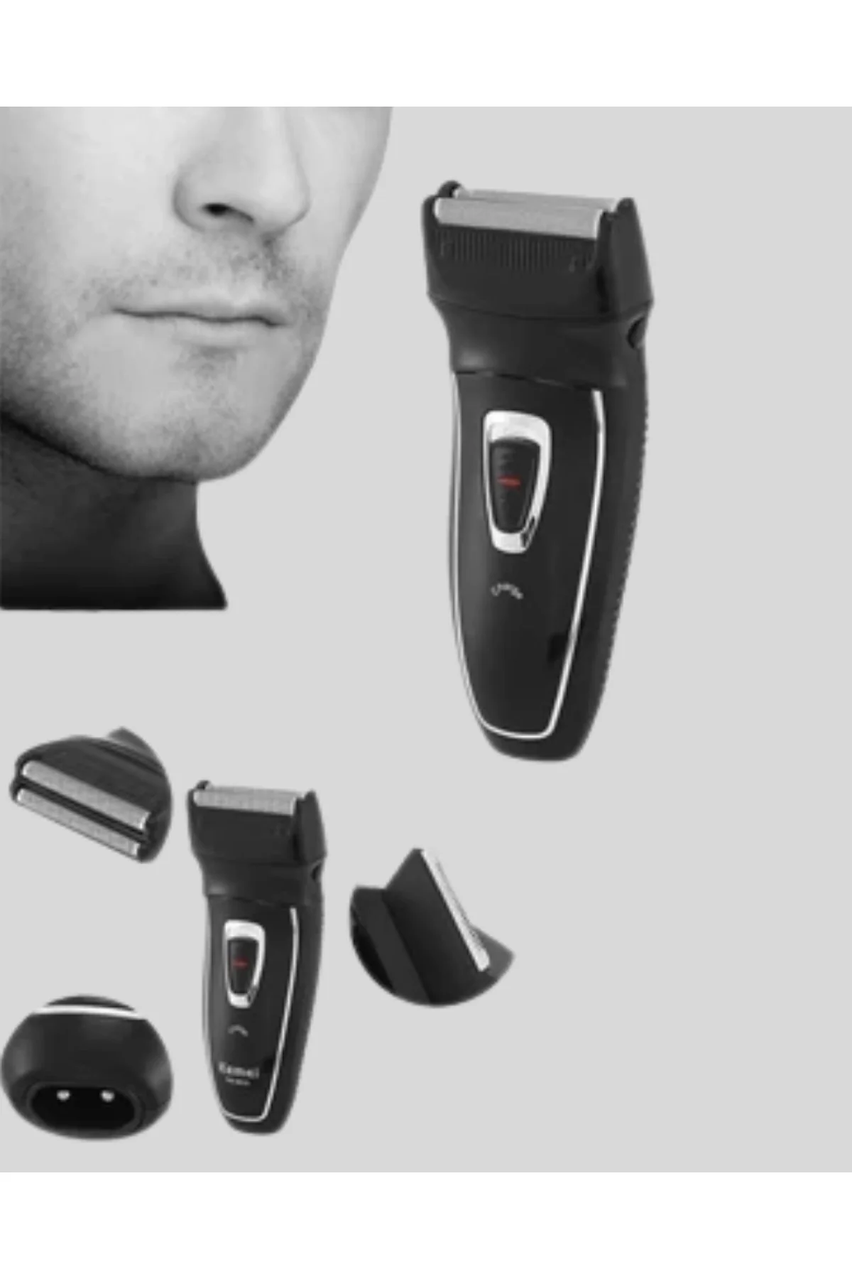 Uzun Pil Ömürlü Şarjlı Tıraş Makinesi – Hızlı Şarj, Ergonomik Tasarım, Çok Yönlü Kullanım - Just Cheap Store Görsel 4
