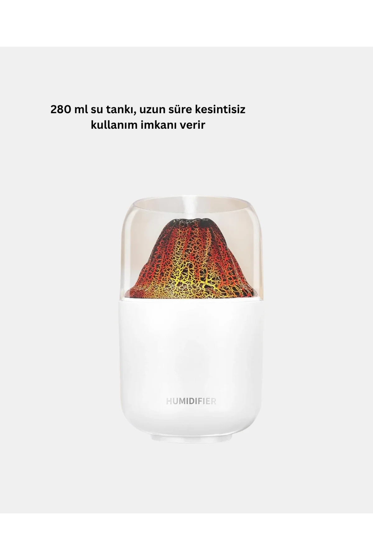 Alev Efektli Ultrasonik Uçucu Yağ Difüzörü 280ml Su Tanklı Ve Sessiz Çalışma Özellikli - Just Cheap Store Görsel 3