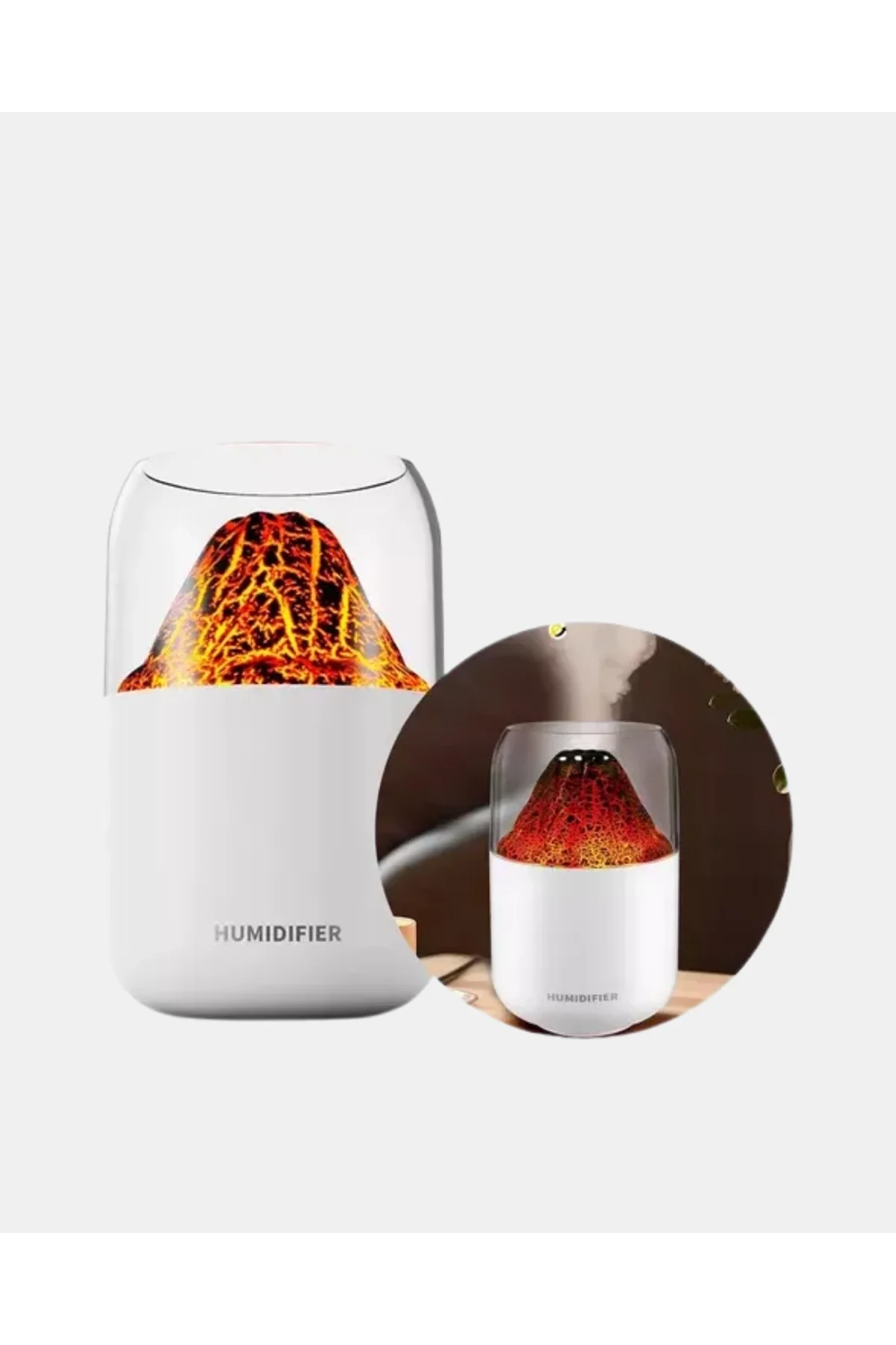 Alev Efektli Ultrasonik Uçucu Yağ Difüzörü 280ml Su Tanklı Ve Sessiz Çalışma Özellikli - Just Cheap Store Görsel 2