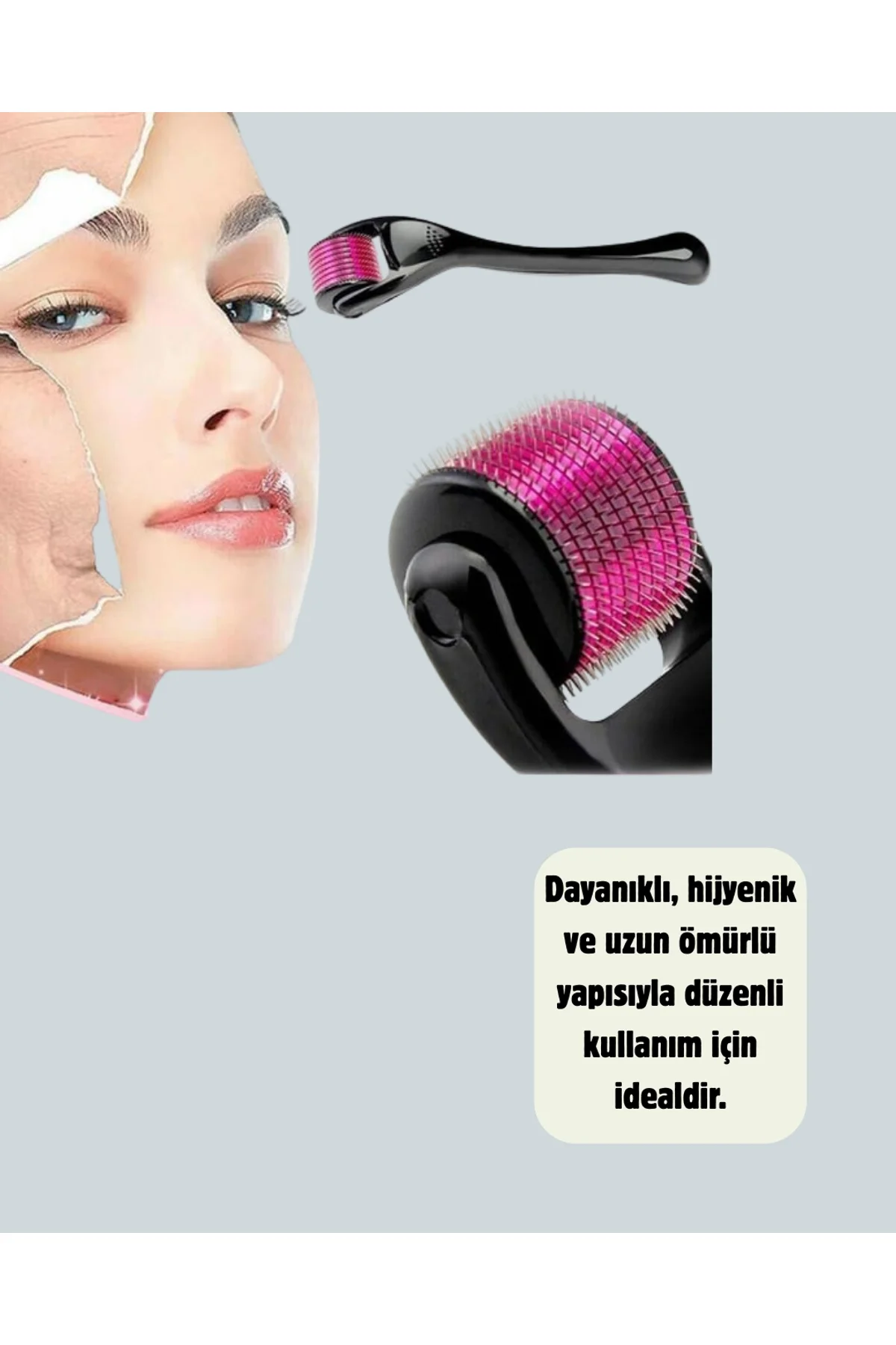 Dermaroller Titanyum 540 İğneli 1 Mm Cilt Yenileme Ve Anti Aging Etkisi - Just Cheap Store Görsel 3