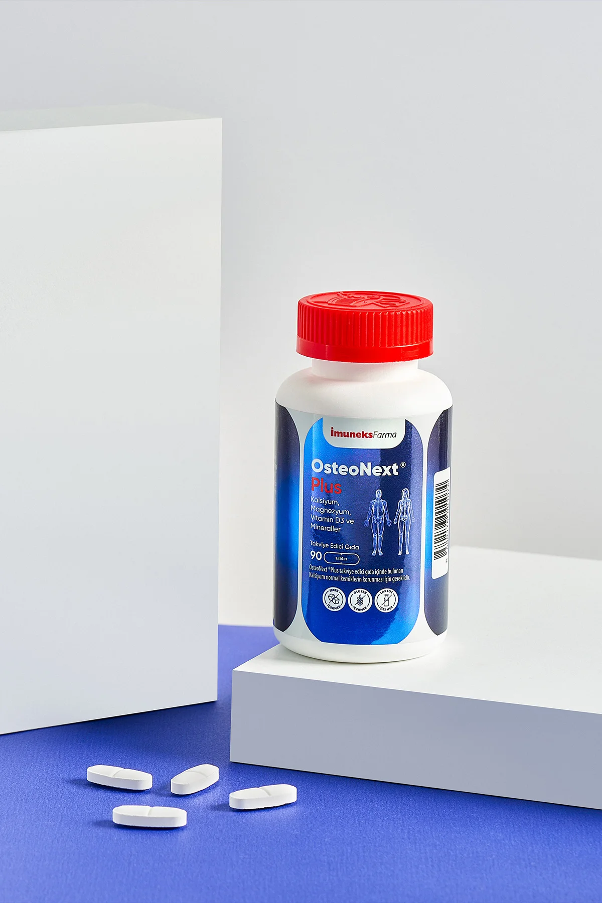 Osteonext®plus Kalsiyum, Magnezyum, Vitamin D3 Ve Mineraller Içeren Takviye Edici Gıda 90 Tablet - Imuneks Farma Görsel 2