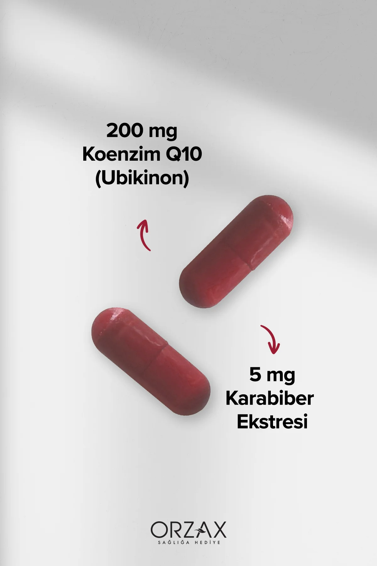 Ocean Koenzim Q10 200 mg Ubikinon + Karabiber Ekstresi 30 Kapsül - Orzax Görsel 4