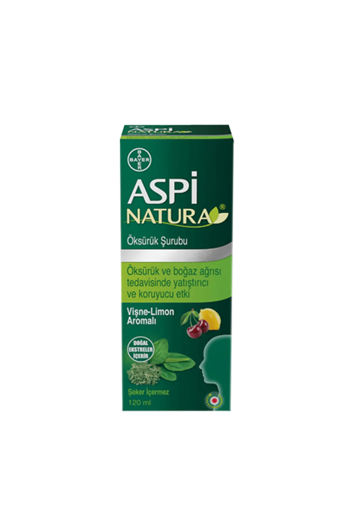 Aspi Natura Şurubu Vişne-Limon Aromalı 120 ml