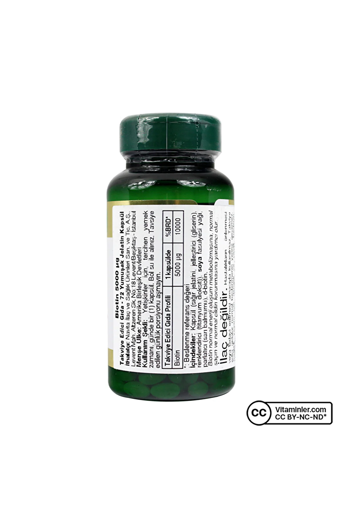 Biotin 5000 Mcg 72 Kapsül - Nature's Bounty Görsel 2