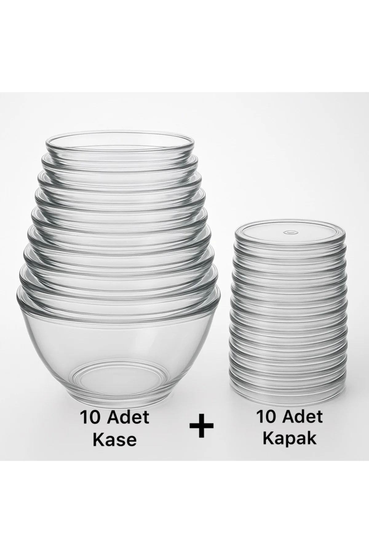 Kapaklı Tatlı Kabı (Profiterol,Aşure,Supangle) Sert Plastik Mika 220 cc Sütlü Tatlı Kasesi 10 Ade - Vitapac Görsel 2
