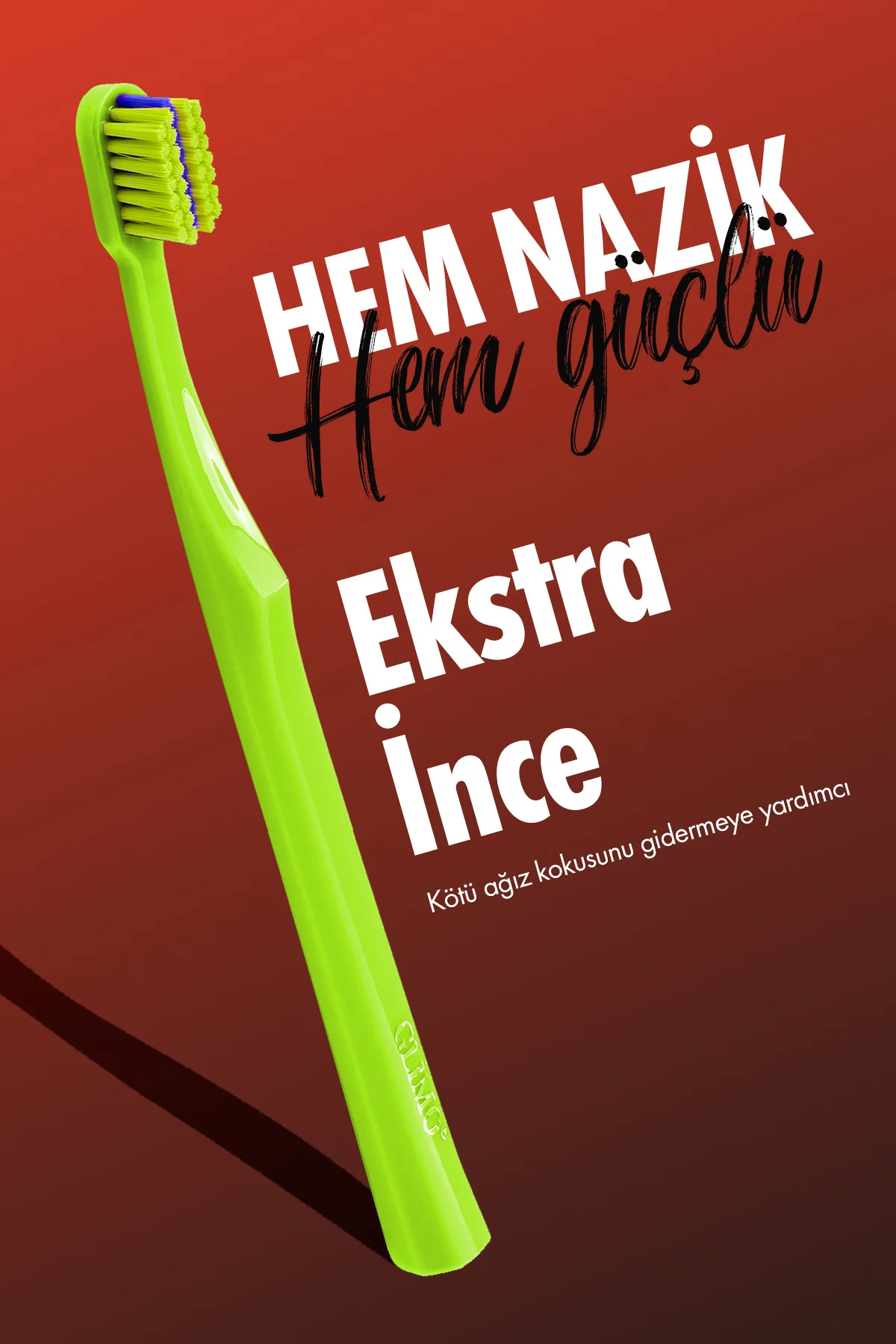 Ortodontik Diş Fırçası 2800 | Fda Onaylı,bpa Içermez,diş Teli Temizliği | 0,15 Mm Fırça Kılı, Yeşil - Glimo Görsel 4
