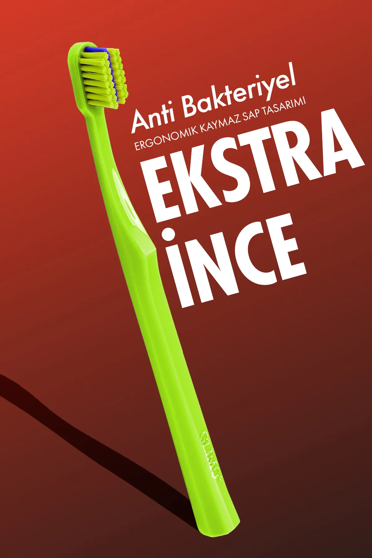 Ortodontik Diş Fırçası 2800 | Fda Onaylı,bpa Içermez,diş Teli Temizliği | 0,15 Mm Fırça Kılı, Yeşil - Glimo Görsel 2