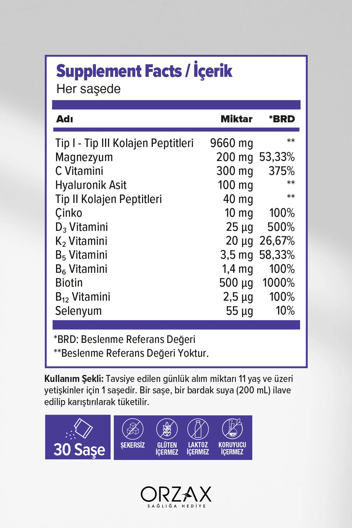 The Collagen Mag Plus Tip 1-2-3 Kolajen-Çilek Karpuz-Magnezyum,HA,C-D3-K2-B5-B6-B12 Vitamin 30Saşe - DAY2DAY Görsel 3