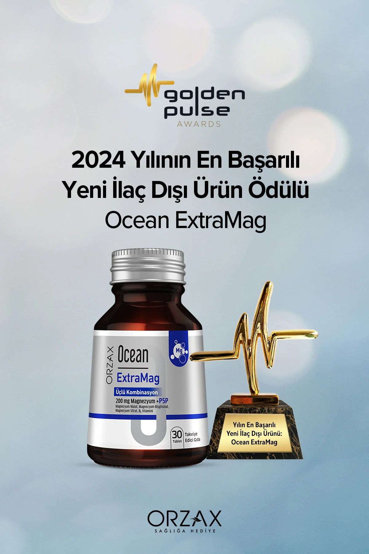 ExtraMag Üçlü Kombinasyon Magnezyum 200 mg Takviye Edici Gıda 30 Tablet - Ocean Görsel 5