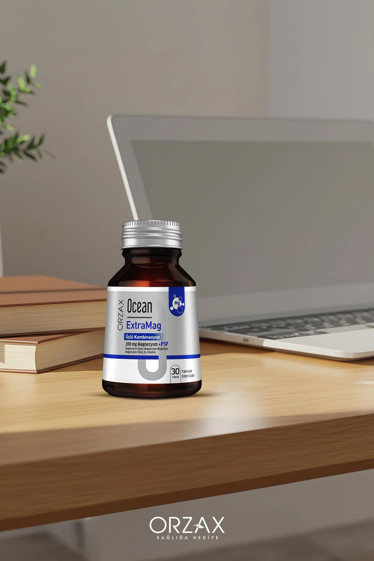 ExtraMag Üçlü Kombinasyon Magnezyum 200 mg Takviye Edici Gıda 30 Tablet - Ocean Görsel 4