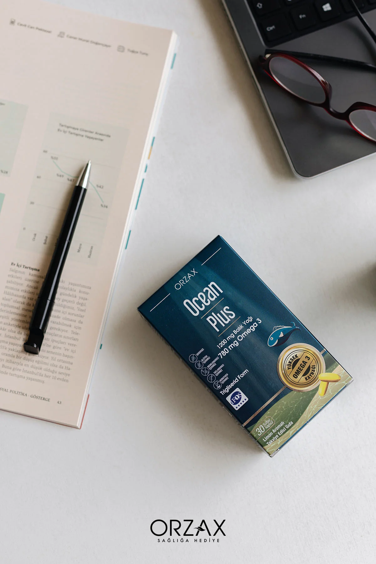 Orzax Plus 1200mg Omega 3 Saf Balık Yağı 30 Kapsül - Ocean Görsel 5