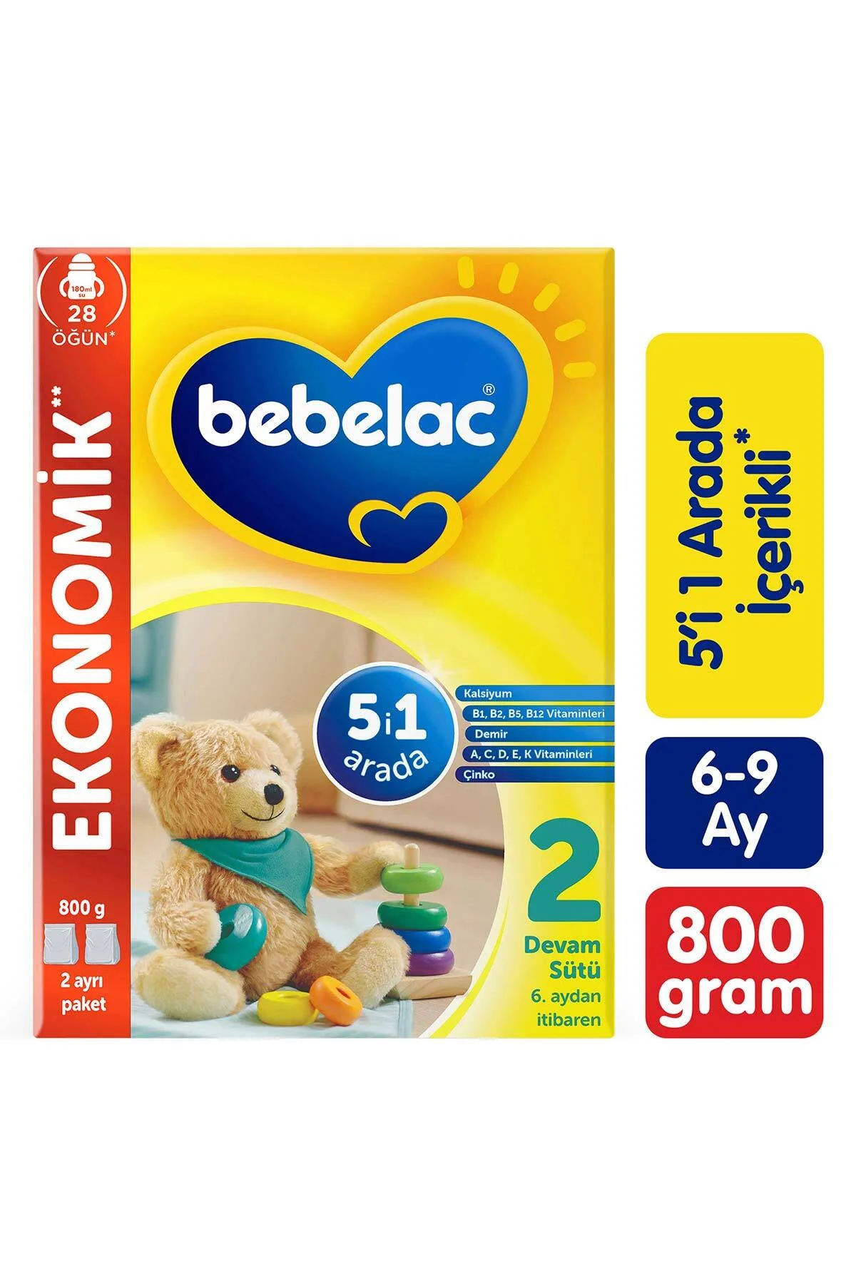 2 Devam Sütü 6-9 Ay 800 Gr