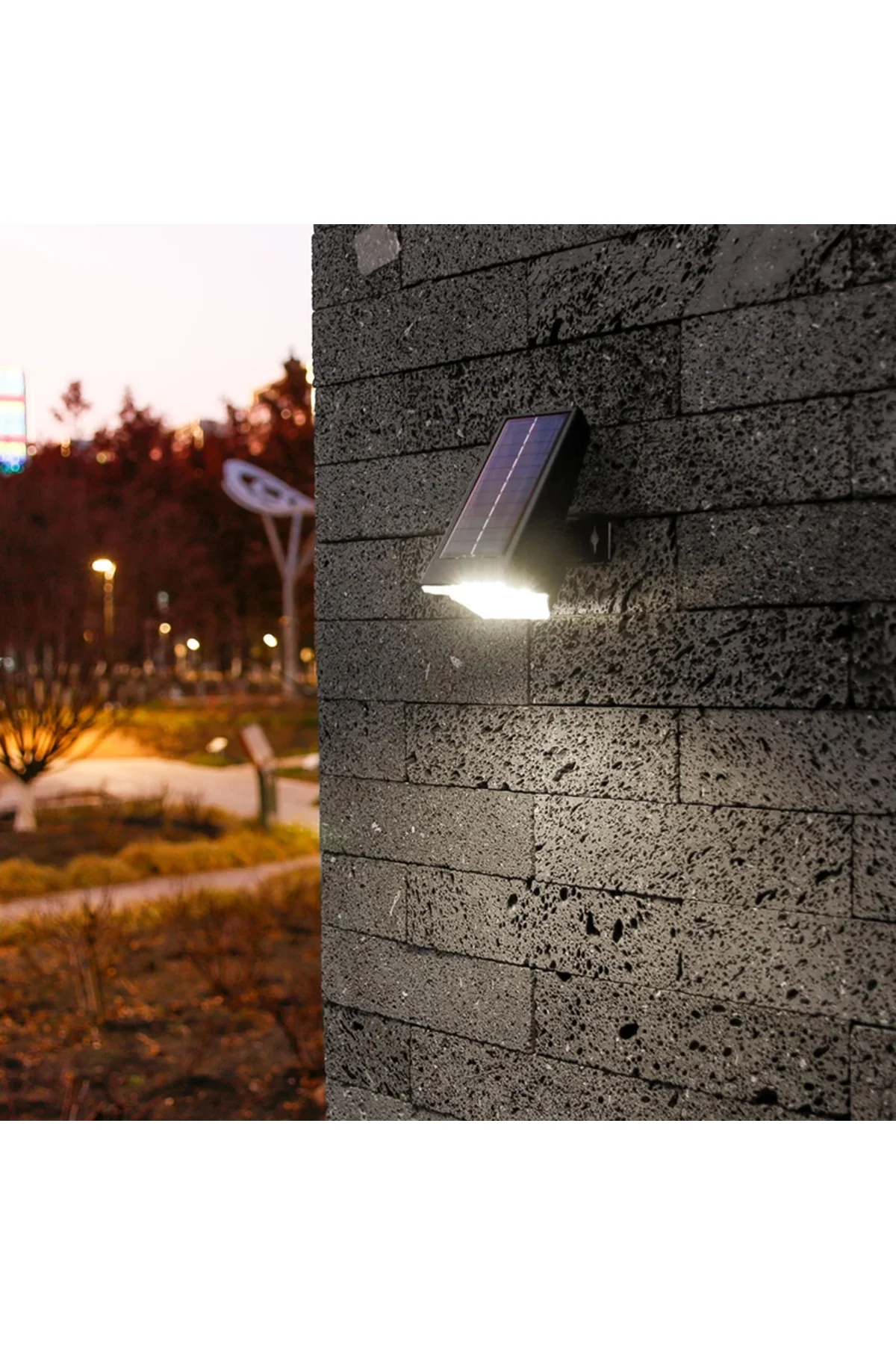 Güneş Enerjili Solar Led Lamba Bahçe 10 Ledli Peyzaj Işıkları Yürüyüş Yolu 1 Adet - pazariz Görsel 2