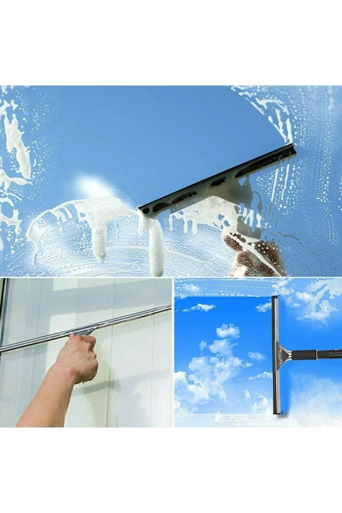 Metal Cam Çekcek Camsil Silikon Uç En Kalitelisi 45 Cm - pazariz Görsel 2