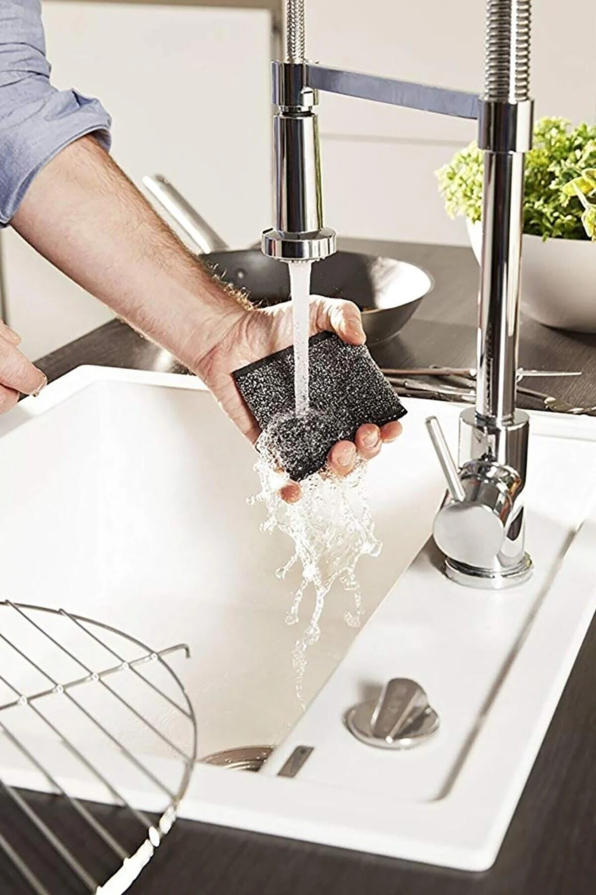 Magic Inox Sponge Paslanmaz Telli Sünger 4'lü Set Bulaşık Süngeri