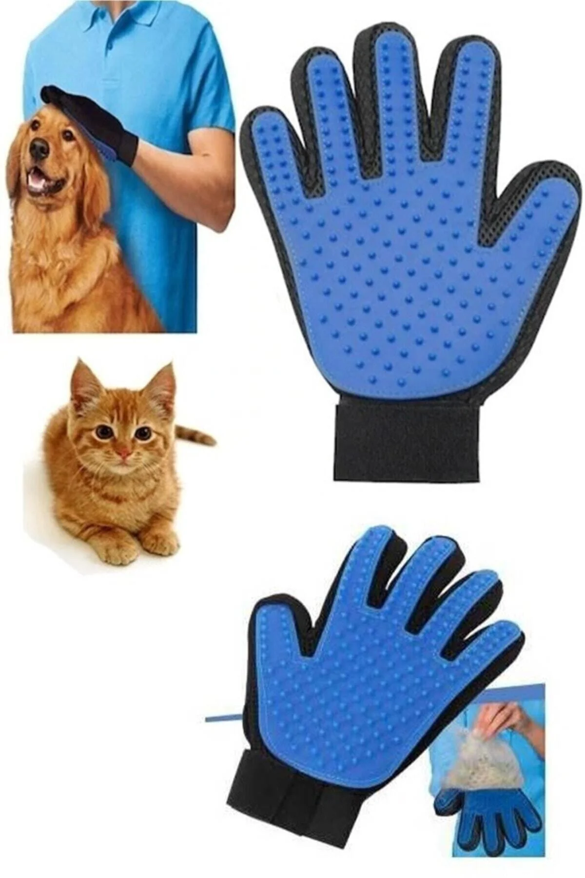 Kedi Köpek Tüy Toplama Eldiveni