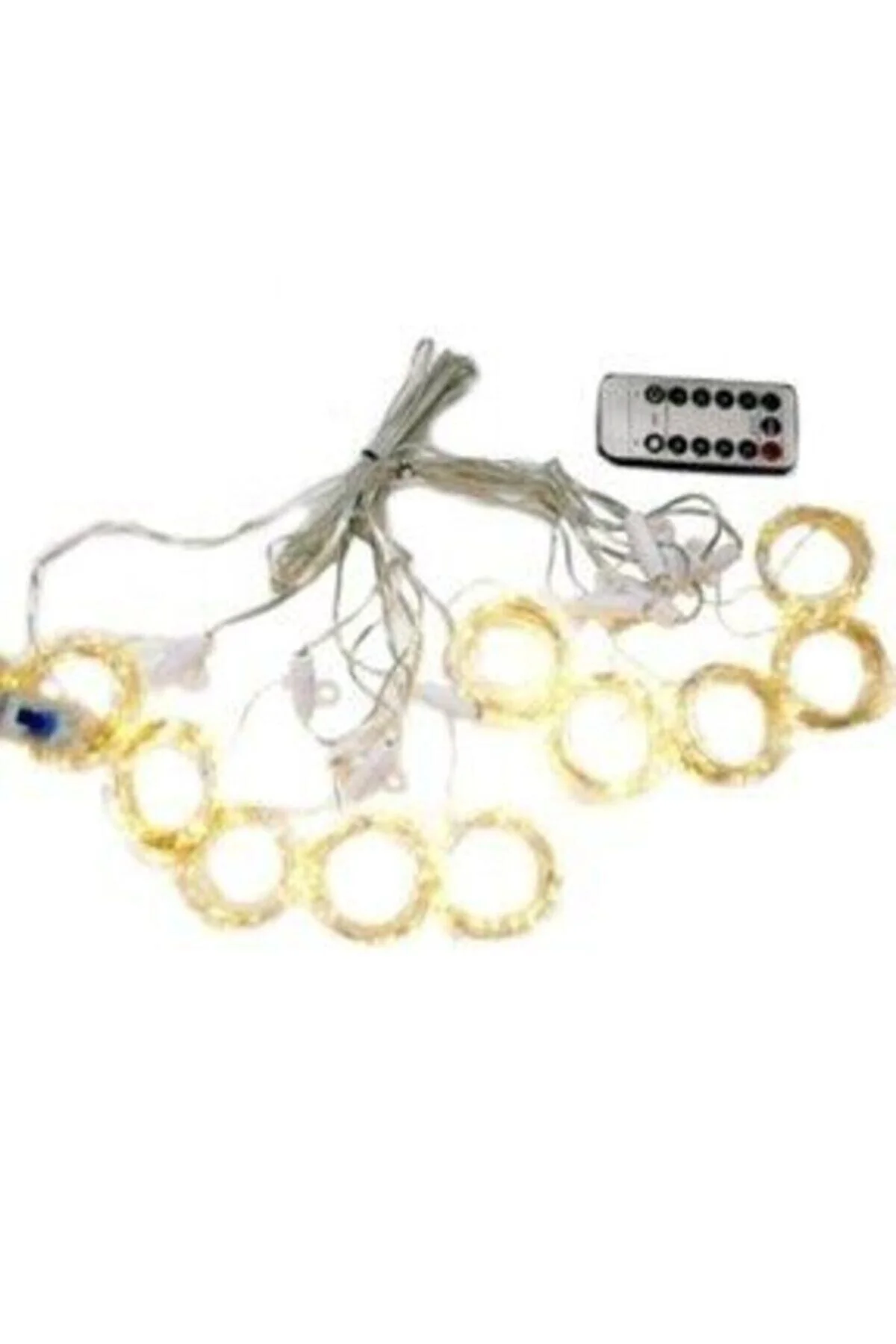 Peri Led Perde Led Sarı Usb Fişli 3x3 Metre Usb Uzakdan Kumandalı - pazariz Görsel 2