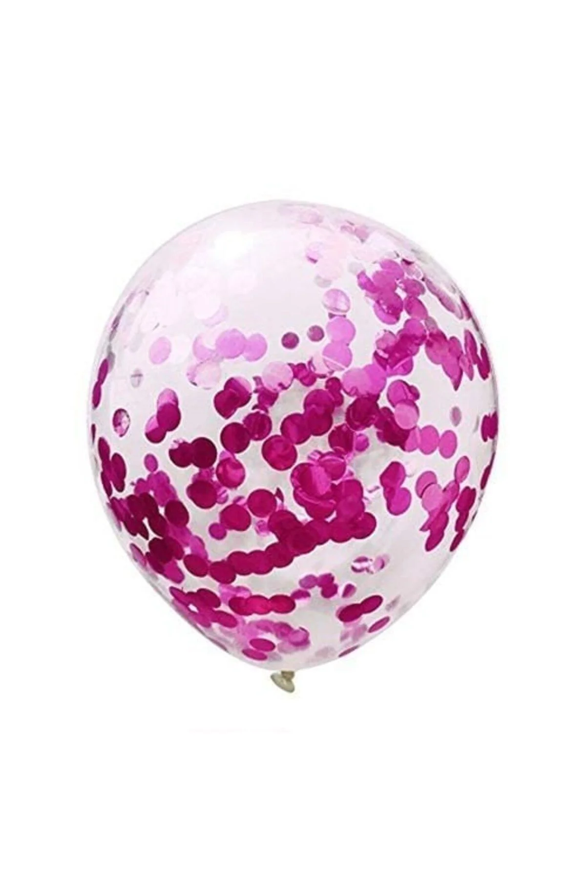 Fuşya Beyaz Konfetili Balon - Partioutlet Görsel 3