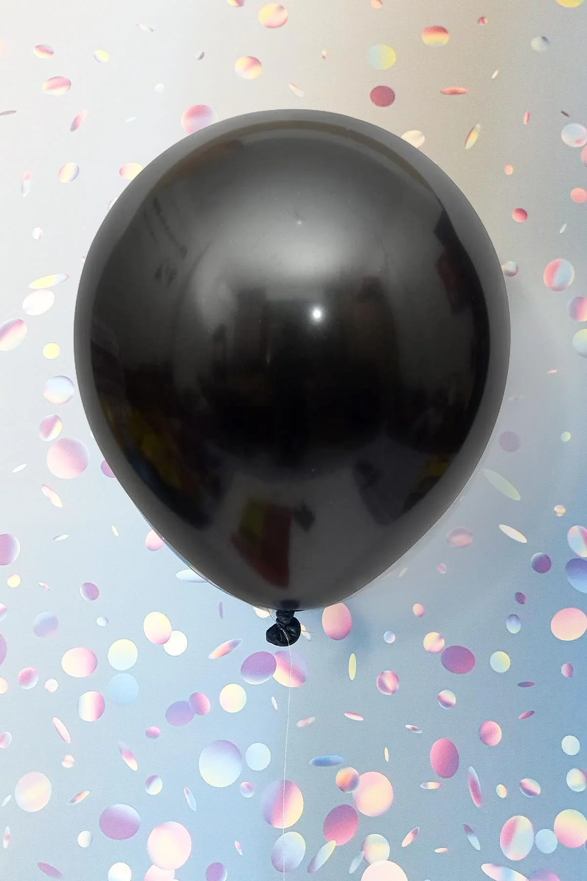Metalik Siyah Balon 12" 30 Cm Metalik Balon 10lu Paket