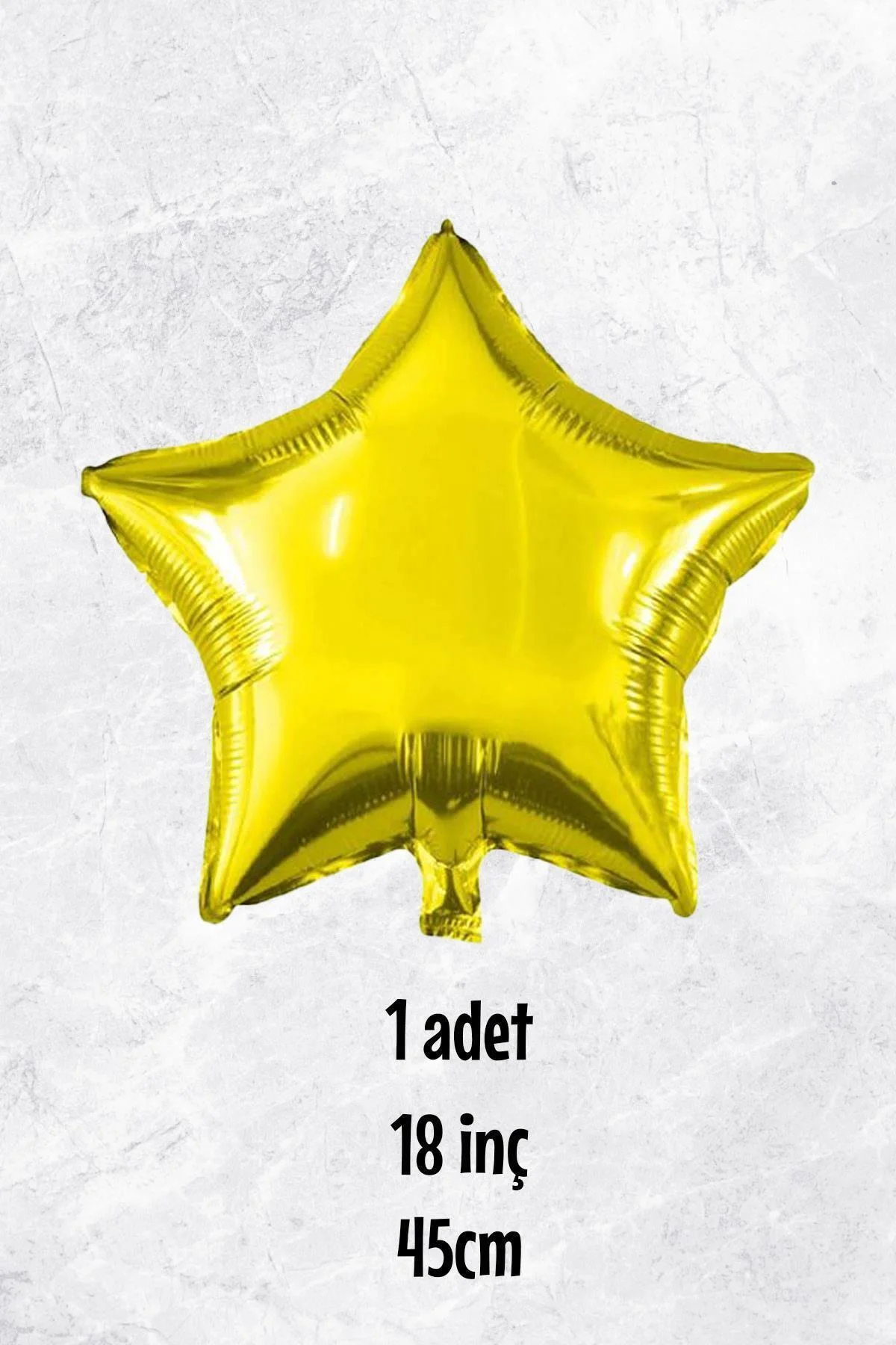 Yıldız Balon GOLD Yıldız Folyo Balon 18" 45cm - 1 Adet