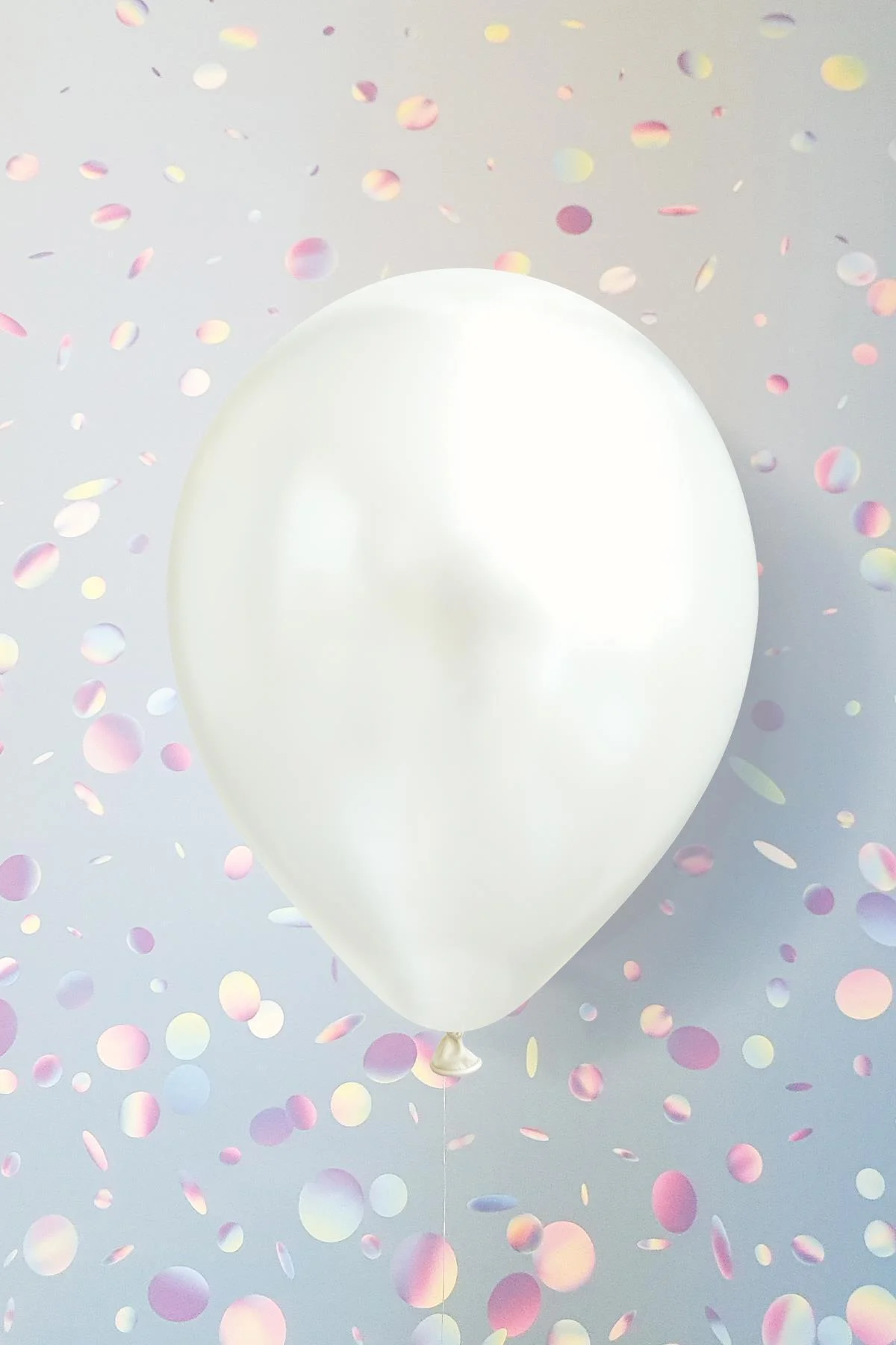 Metalik Beyaz Balon 12" 30 Cm Metalik Balon 10lu Paket