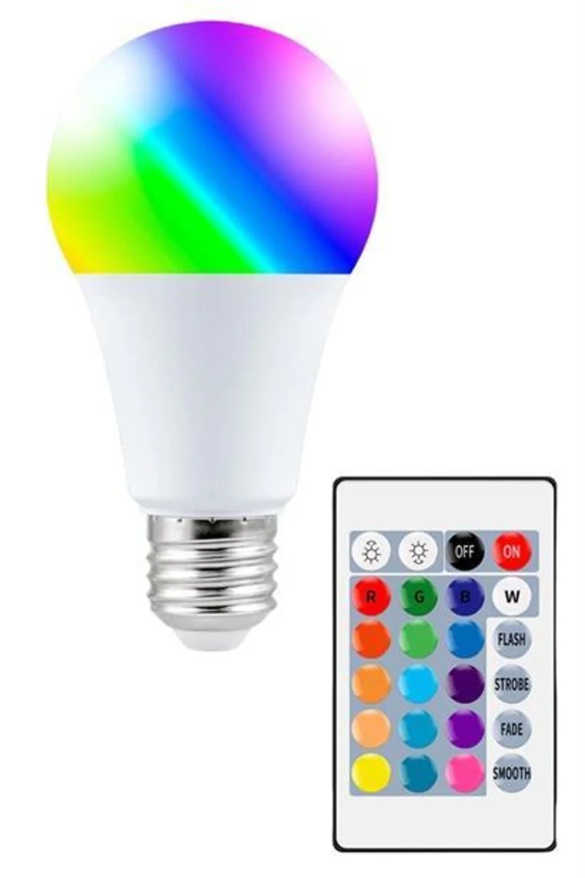 Buffer® 9w Uzaktan Kumandalı 15 Farklı Renk Seçenekli Led Ampul - HomeCare Görsel 5