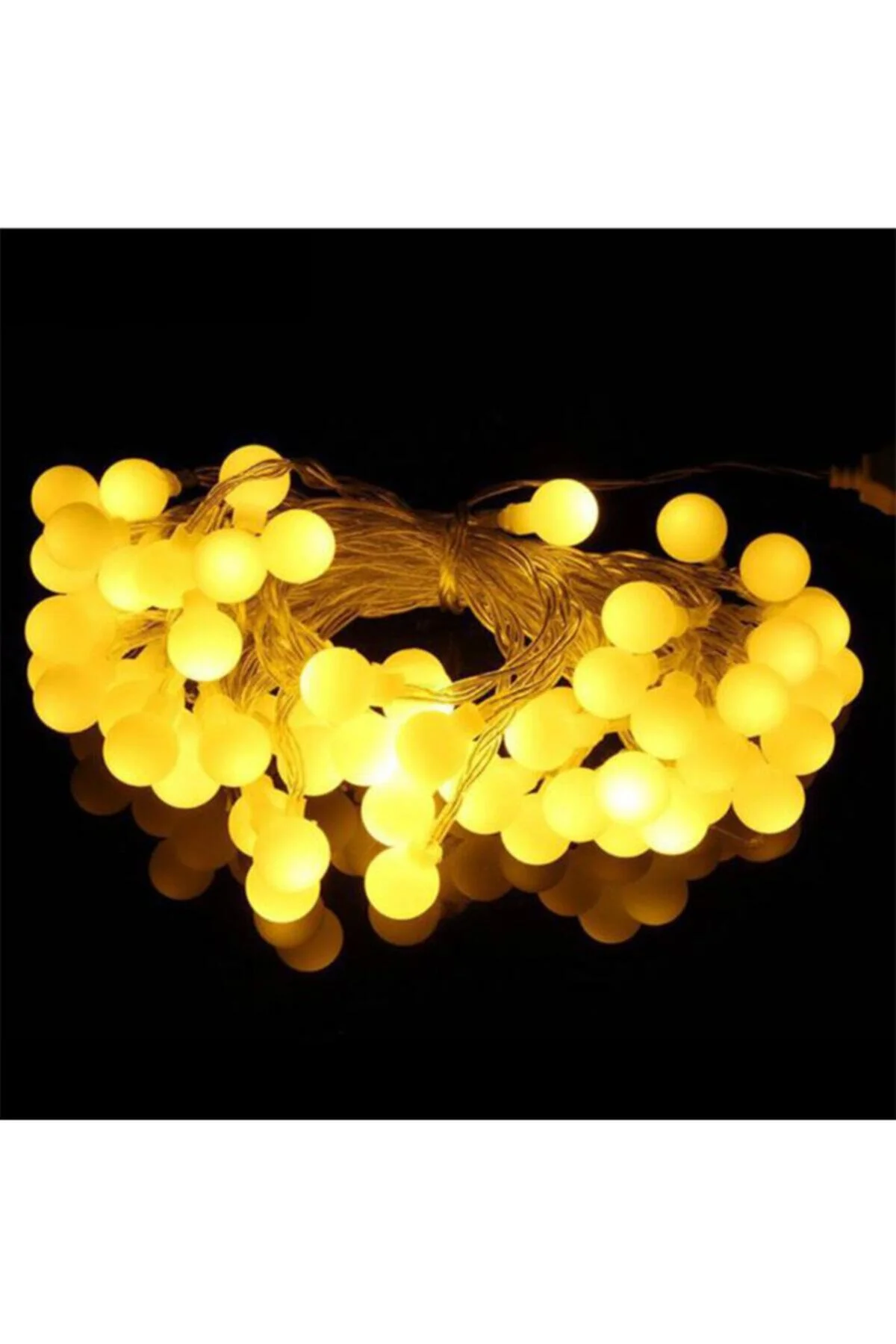 Top Led Günışığı Animasyonlu-Pilli Şeffaf Kablo 5 Metre - alayımbari Görsel 2