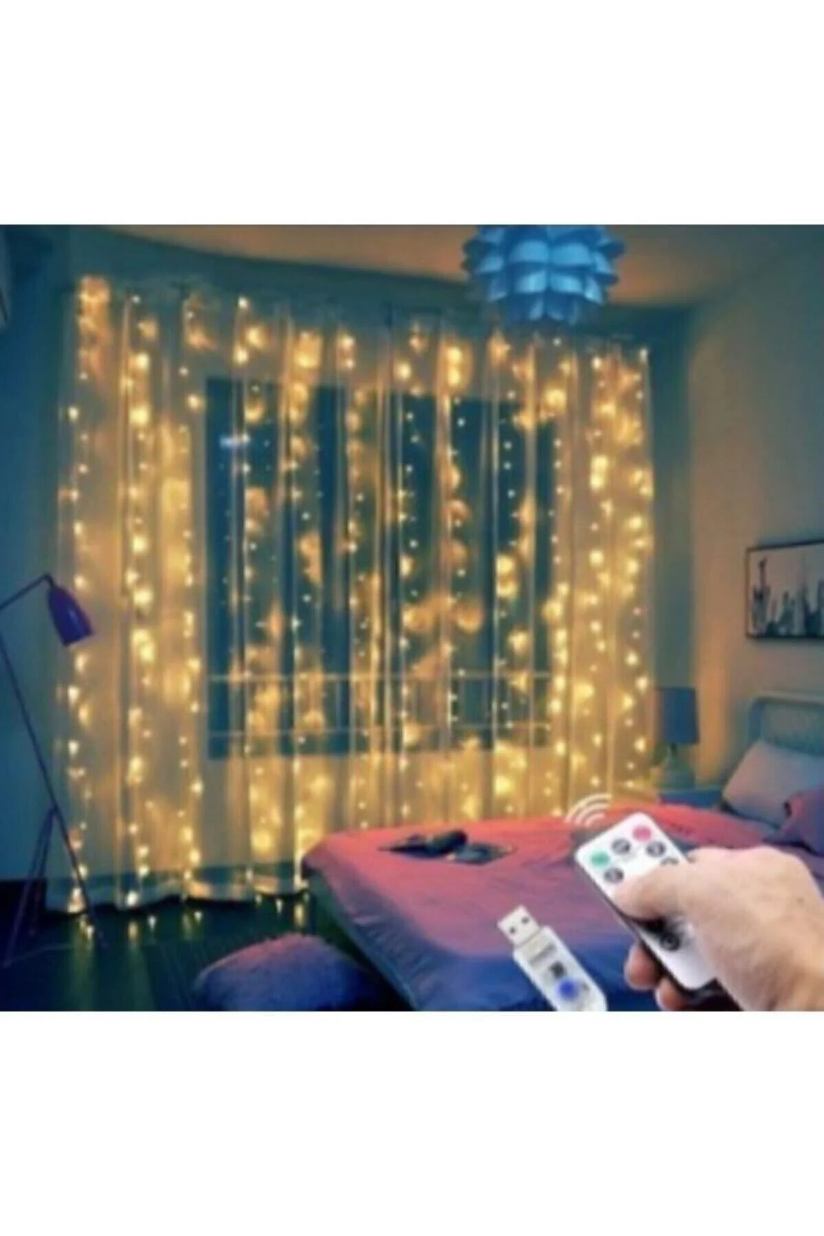 Led Kumandalı 8 Ayrı Moda Sahip Perde Led Peri Led Usb 3 Metre33 - pazariz Görsel 4